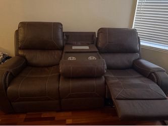Leather couch
