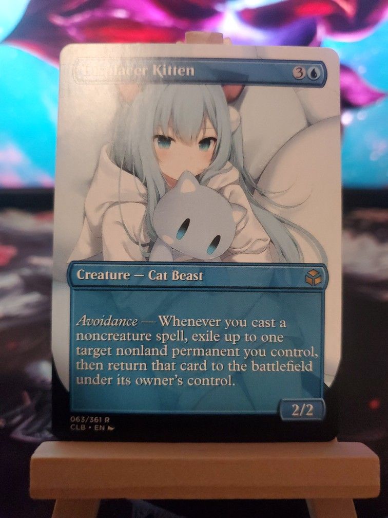 Magic The Gathering Custom Proxy Displacer Kitten (Anime)
