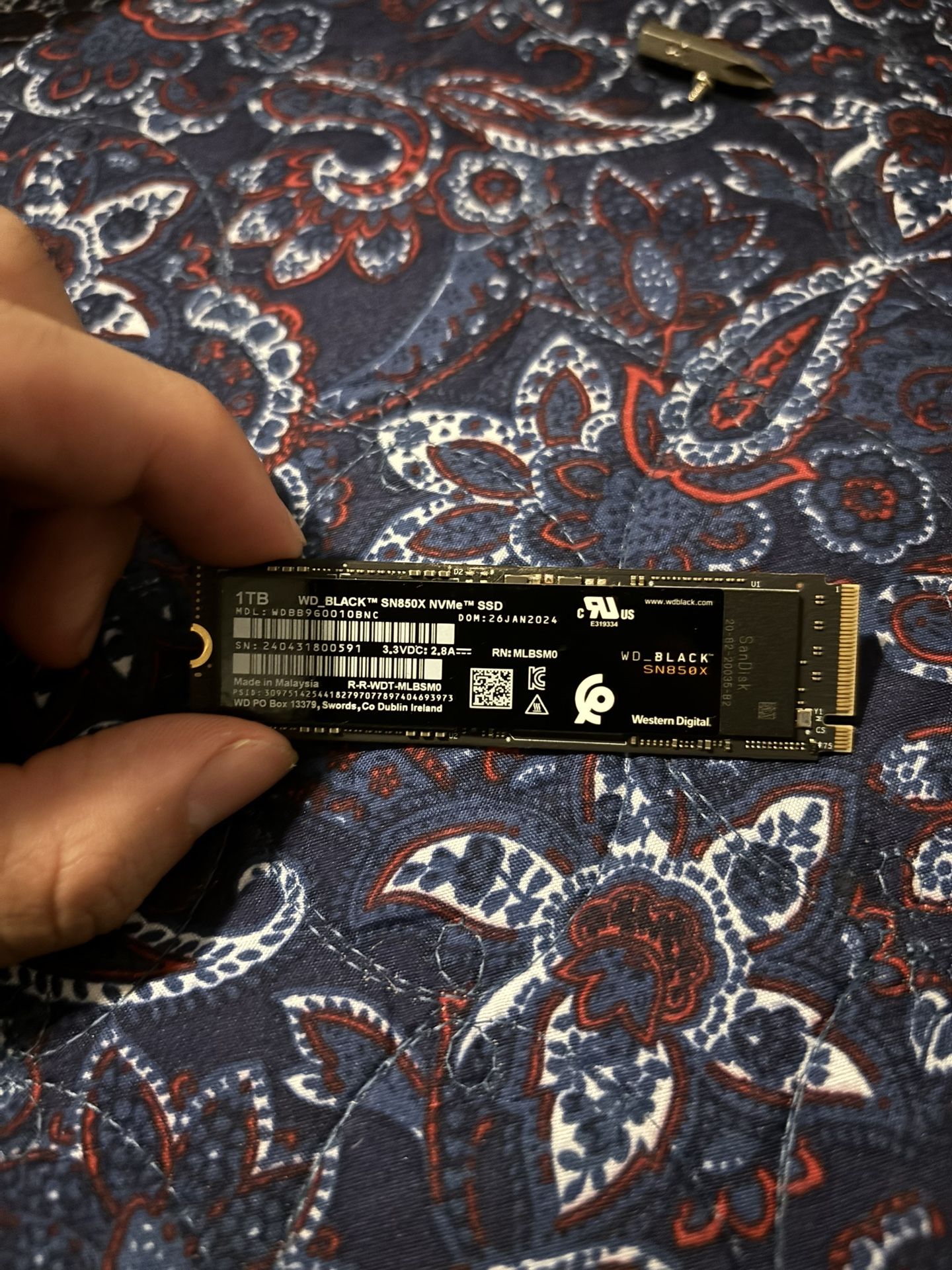 WD Black SN850X 1TB NVMe SSD Gen4