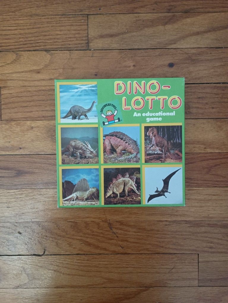 Vintage, Kids Dino Dinosaur Lotto Educational Game