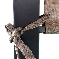 Outdoor Pergola Sun Shade Cover Cloth Patio Canopy HDPE Permeable with Grommets (13' x 7.7', Brown)