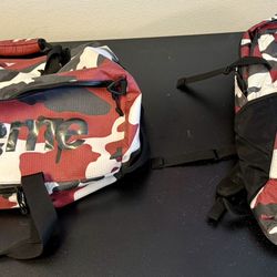 SUPREME  Backpack/ Duffle Bag  Red Camo  SS21B9 USED