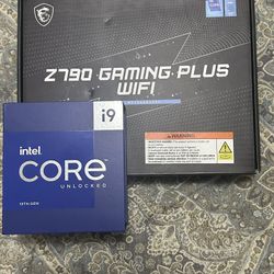 New I9-13900k and New MSI Z790 Gaming Plus Wifi 