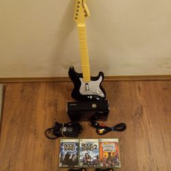Xbox 360 Rock Band/Guitar Hero Console Set 
