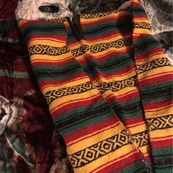 Mex Classic Mexican Blanket Poncho