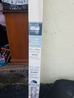 Bali White 1 Inch Filtering Vinyl Blinds