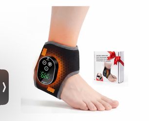 Ankle Heating Pad with Massager, Foot Massager with Heat, Ankle Heating Pad Heated Wrap Brace for Pain Foot Renew, Foot Warmer Father Day Gifts