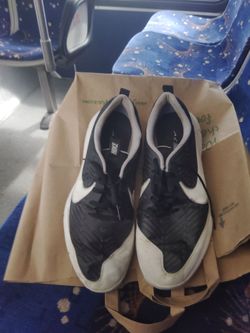 Nike explorer 2 Golf man shoes size 10 Black and White