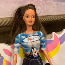 Barbie NSync #1 Fan Teresa Doll Bendable Elbows & Back has a handle to move arms See Pictures 