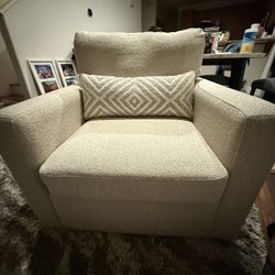 Beige Swivel Chair