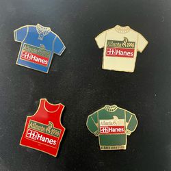 1996 Atlanta Olympics Hanes Pins