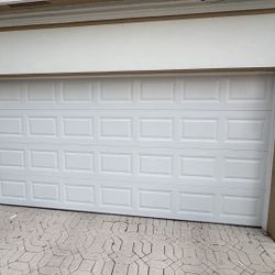 Garage Door 16x7 Short Panel White Hurricane Proof 