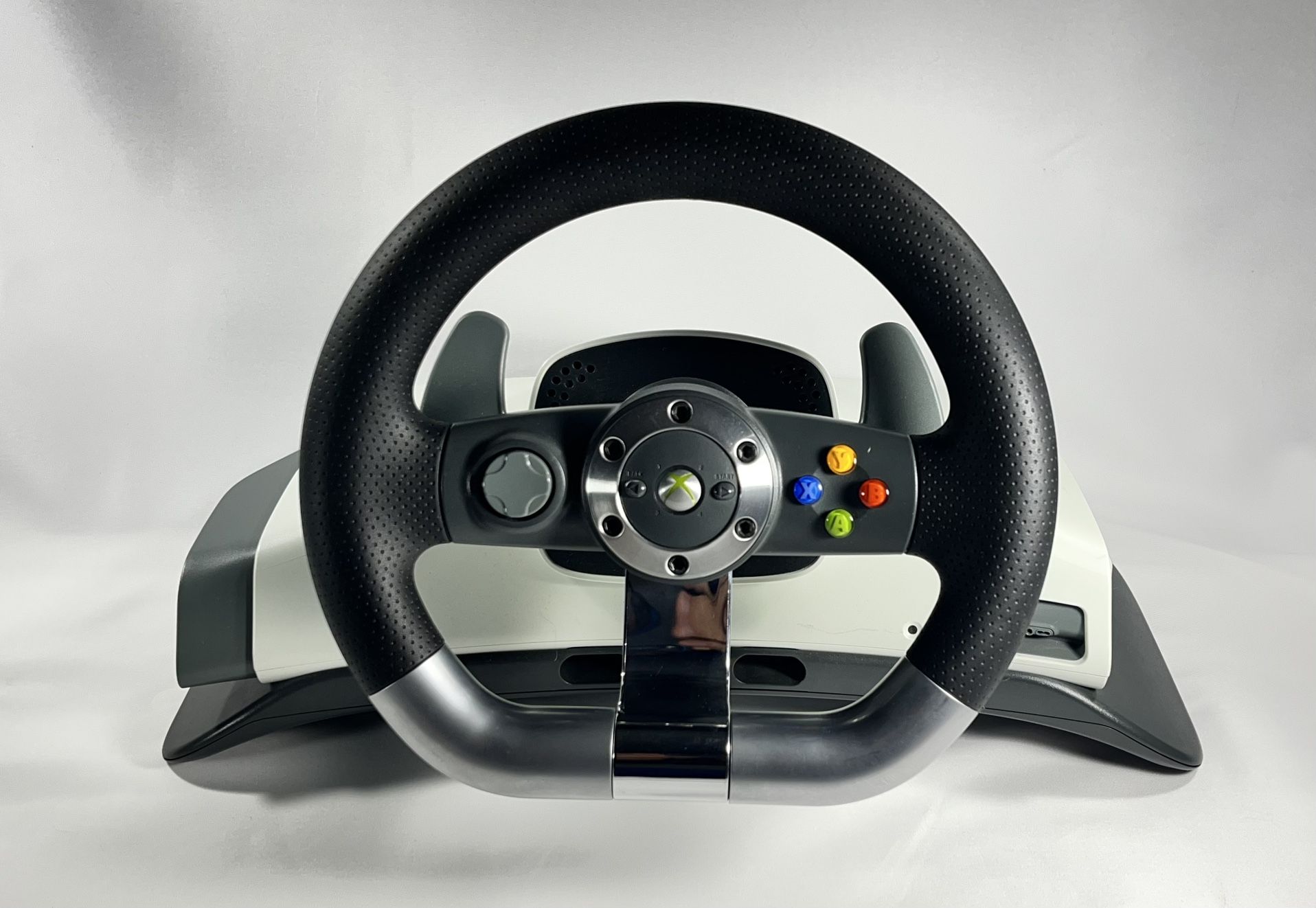 Microsoft Xbox 360 Wireless Racing Wheel Force Feedback WRW01 Only Tested