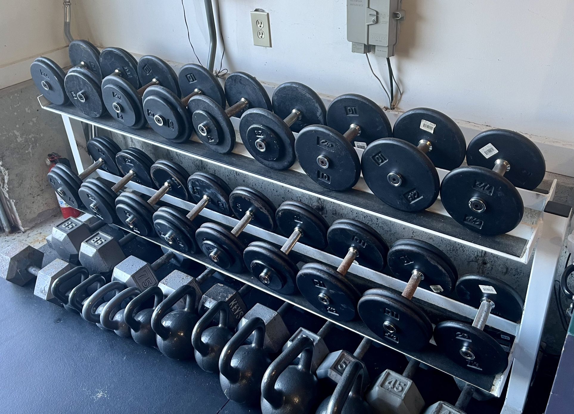 Dumbbell Set 15-55lbs (rack not included)