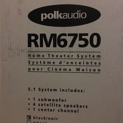 POLK AUDIO SURROUND SPEAKER SET. NEW!!
