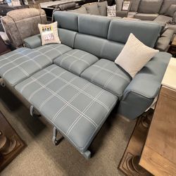 $1299 Lovely Blue Sofa Sleeper 🩵