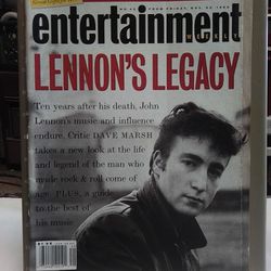 Entertainment Weekly Friday November 30th 1990 Lennons Legacy