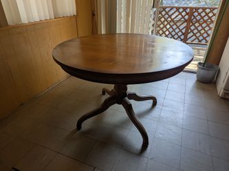 Wood dining table
