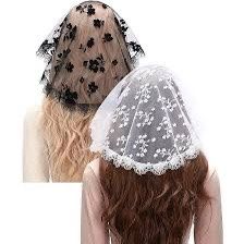 Floral Lace Veils Head Covering $10 