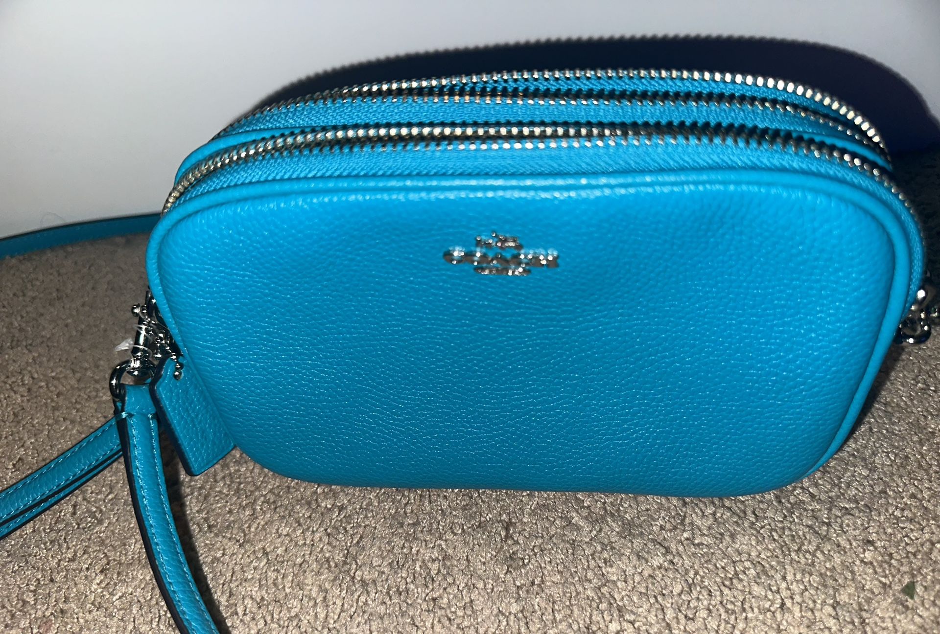 Coach turquoise crossbody