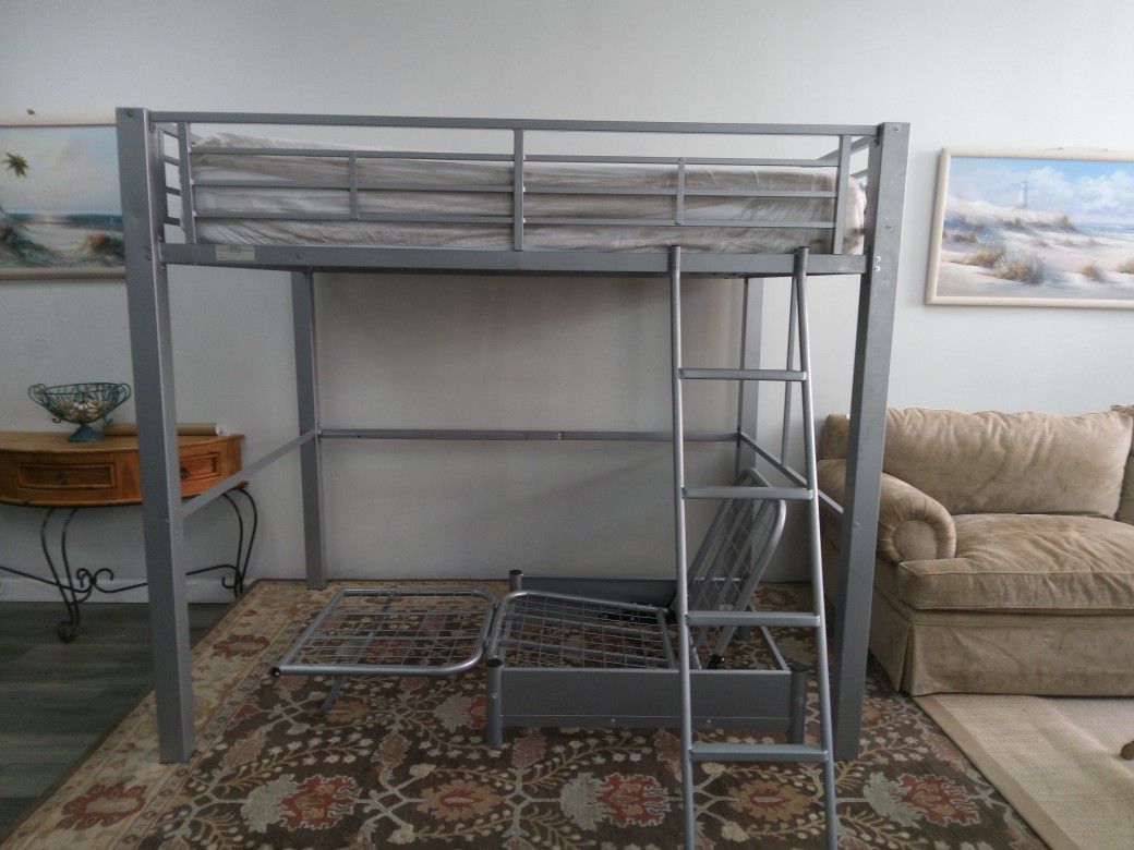 Loft Bed (With Futon Chaise Lounge Chair)