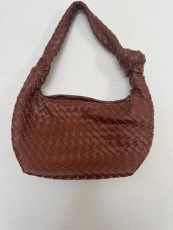 A New Day Woven Knotted Hobo Bag