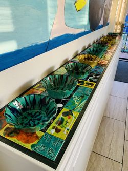 Vintage Mexican Drip ware Bowls