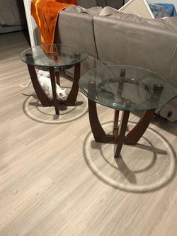 Island chairs and nightstands pair