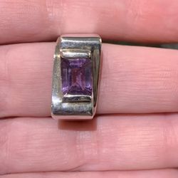 Silver & Amethyst Ring