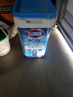 clorox pool and spa extra blue tables