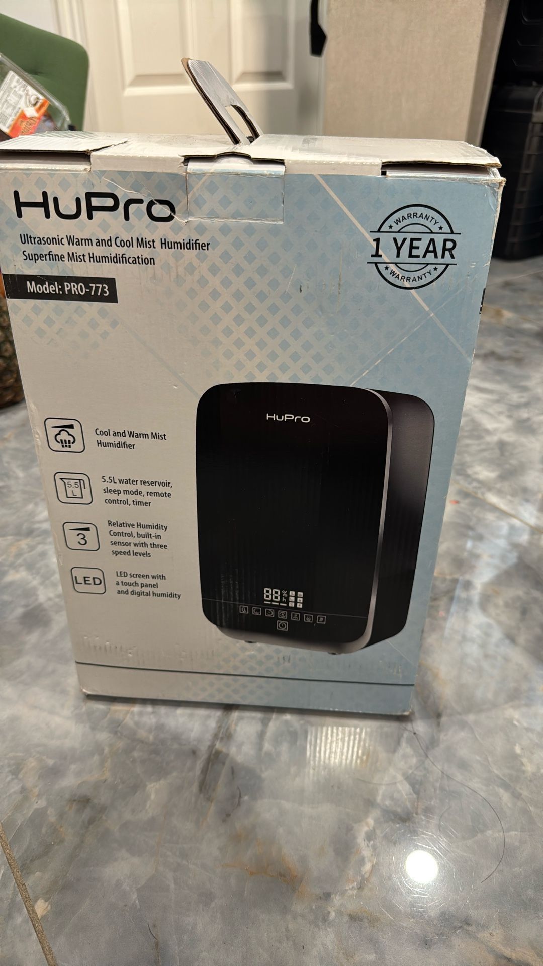 Hupro Ultrasonic Warm And Cool Mist Humidifier