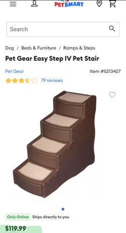 HARD PLASTIC 4 STEP DOG STAIRS