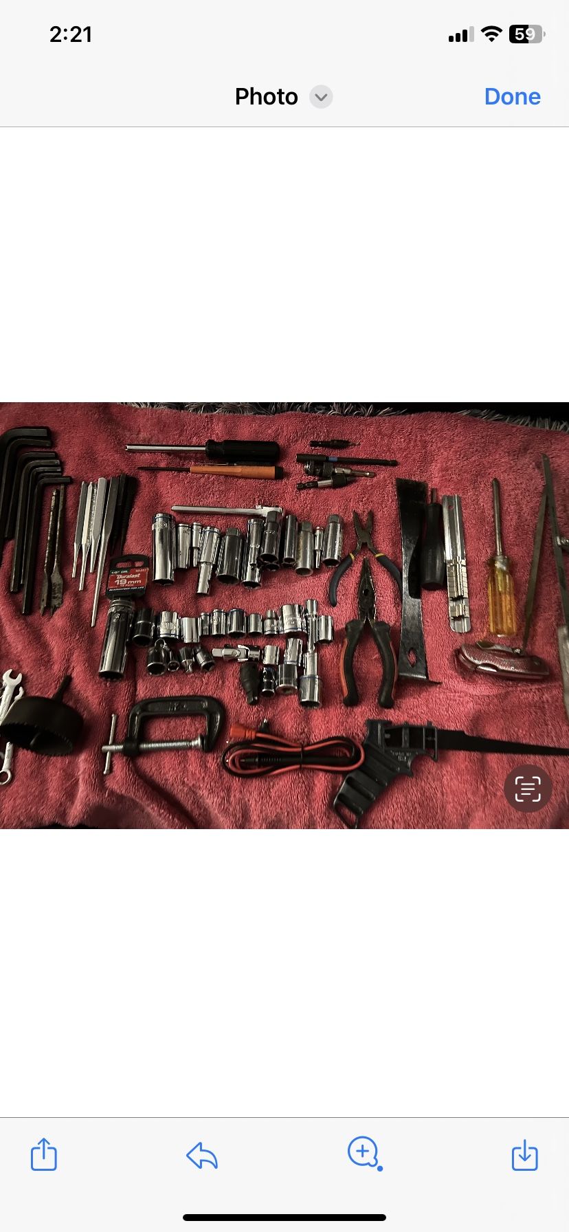 Assortment Of Tools Craftsman, Husky, Pittsburg Sockets, Wrenches