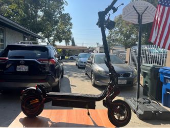 iscooter Foldable E-Scooter for Adults with APP and Dual Braking System Escooter（Orange/Grizzly/Black）