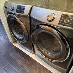 Samsung front-load washer and Gas dryer set. 