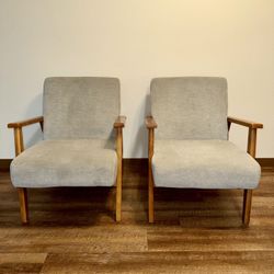 Mid Century Modern Accent Chairs – Set of 2