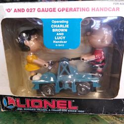 Lionel Train Charlie Brown Lucy Handcar 