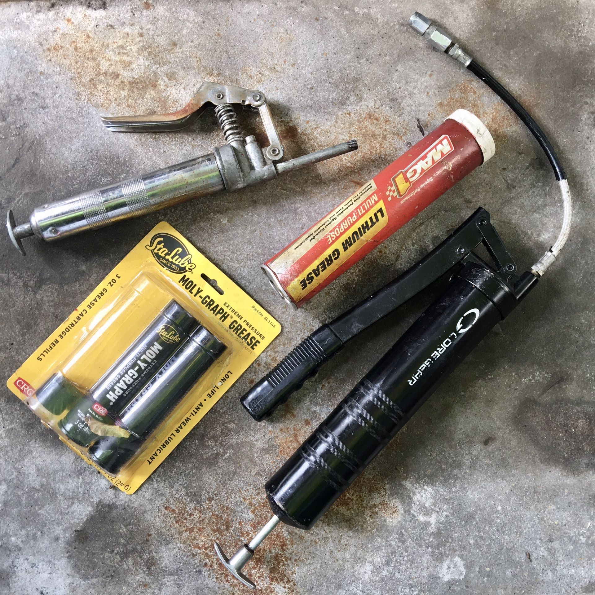 2 Grease Guns + Extra Grease - Package Deal, Only $20!