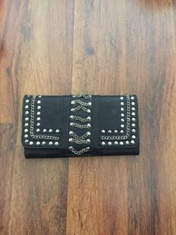 Black chain wallet