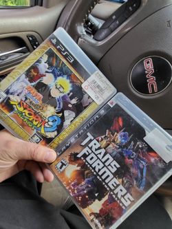 Two PlayStation 3 games Transformers Revenge of the Fallen Naruto shippudum Ultimate Ninja Storm 3 Full Burst