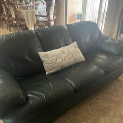 Set Leather - 2 Piece -Sofa And Sofa Recliner