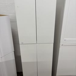 White Tall Pantry Cabinet 24x24x84H