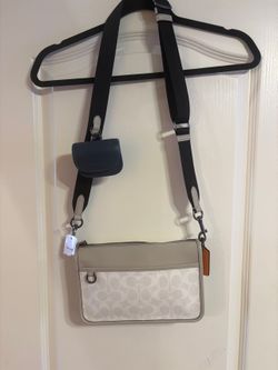 Coach Heritage Convertible Crossbody C8141 Chalk Signature NWT ac-01-015