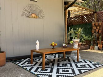 Mid Century Teak Coffee Table .
