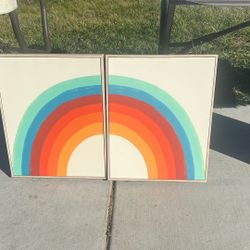 Rainbow Canvas print Set