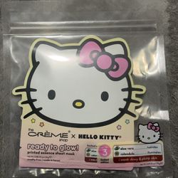 3 Pack Hello Kitty Face Masks 