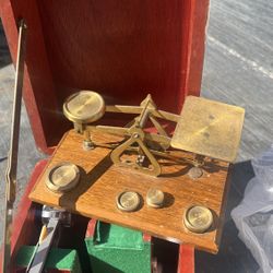 Antique Vintage Henry Troemner Apothecary Pharmacist Balance Scale 