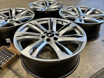 (4) 24” Cadillac Escalade Factory OEM Original Silver Wheels Rims 84949596