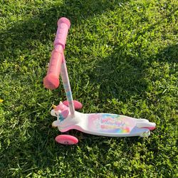Toddler Girls Pink Unicorn 3 Wheel Kids Scooter