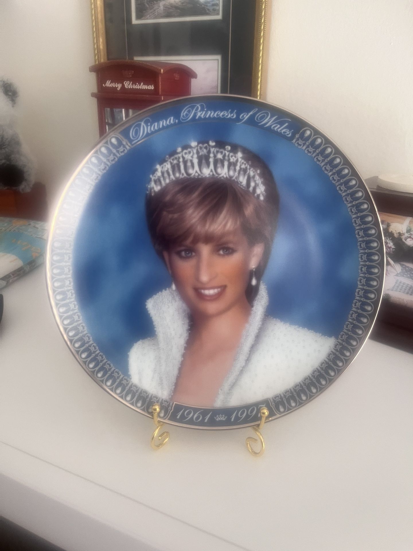 Franklin Mint Limited Edition Princess Diana Princess of Wales Porcelain Plate